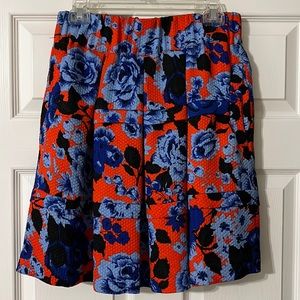 Floral Anthropologie skirt